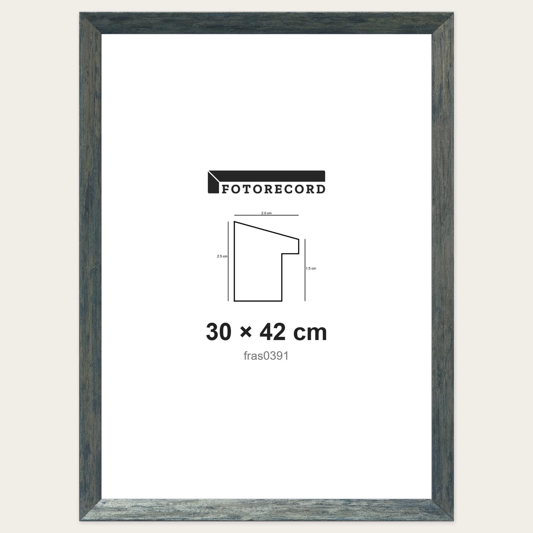 Kit Cornice Completa 30x42 cm — Grigio Satinato | fras0391