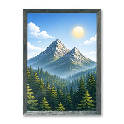 Il kit cornice completa 30×42 cm con una fotografia di esempio dentro