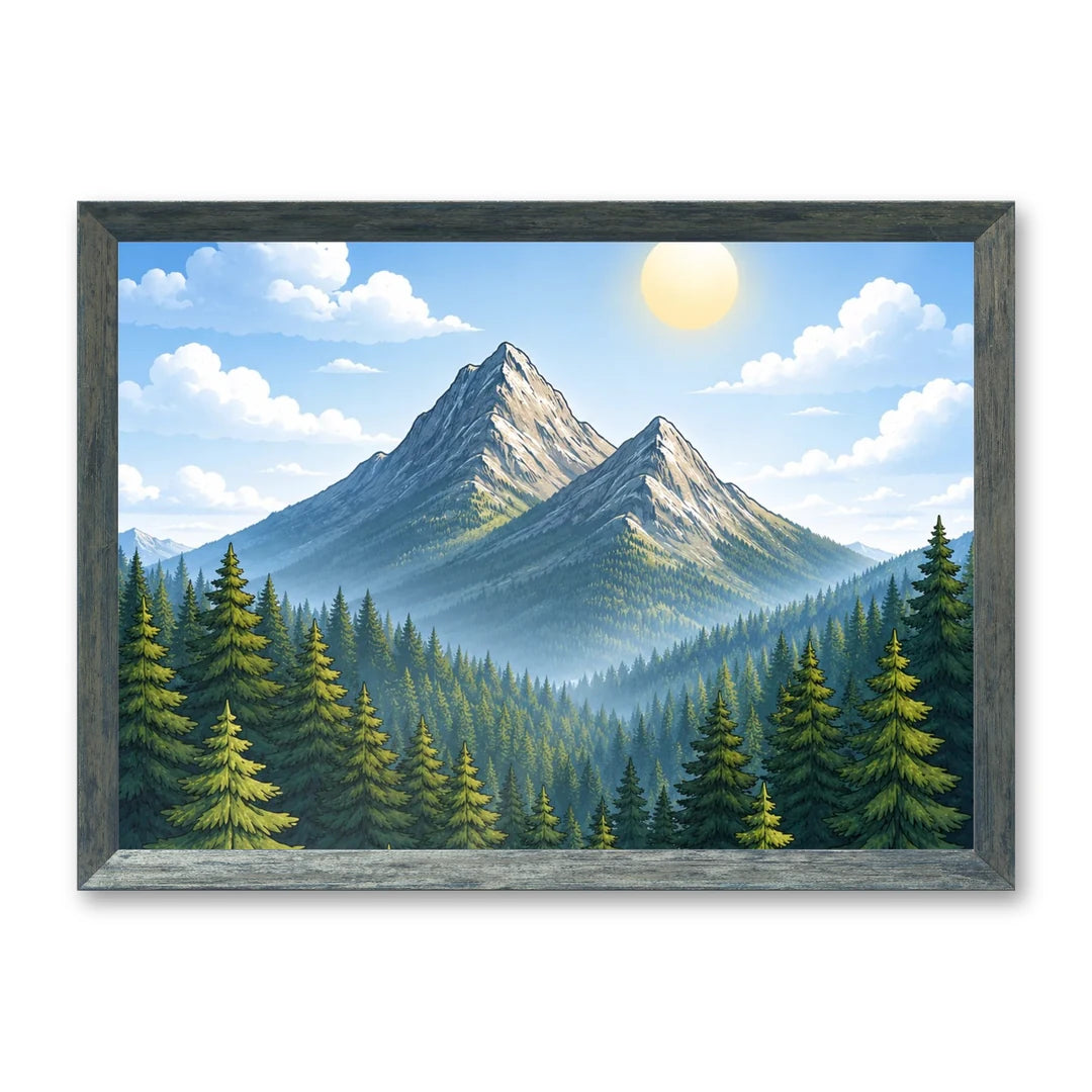Il kit cornice completa 30×42 cm di traverso con una fotografia di esempio dentro