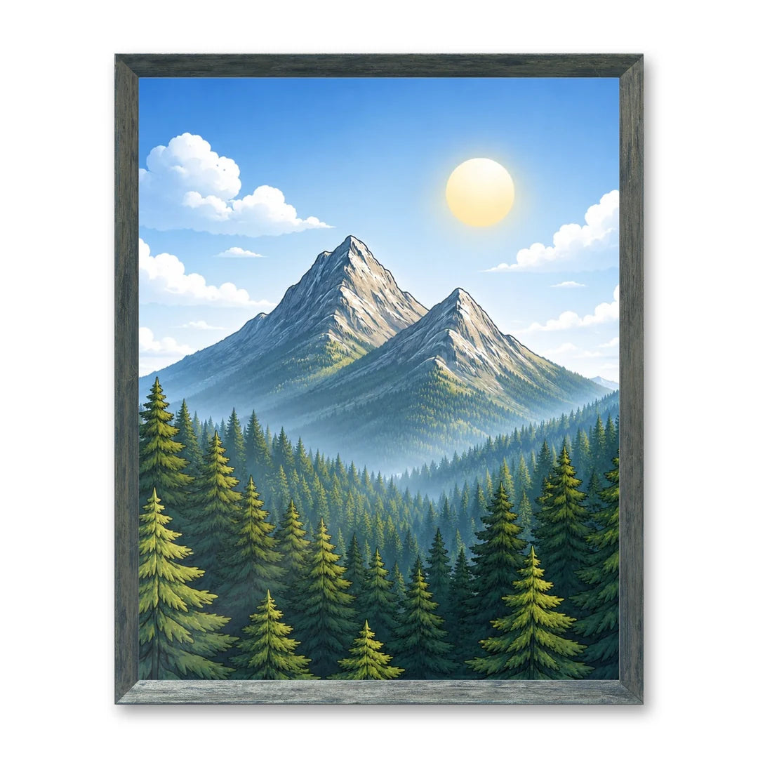 Il kit cornice completa 40×50 cm con una fotografia di esempio dentro