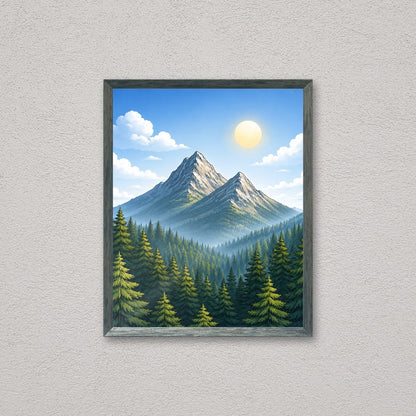 Il kit cornice completa 40×50 cm a parete, con una fotografia di esempio dentro
