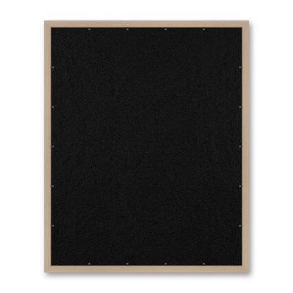 Il retro del kit cornice completa: il pannello in MDF montato nella battuta