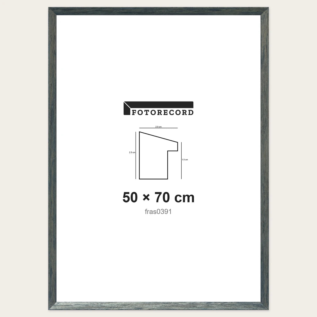 Kit Cornice Completa 50x70 cm — Grigio Satinato | fras0391