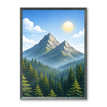 Il kit cornice completa 50×70 cm con una fotografia di esempio dentro