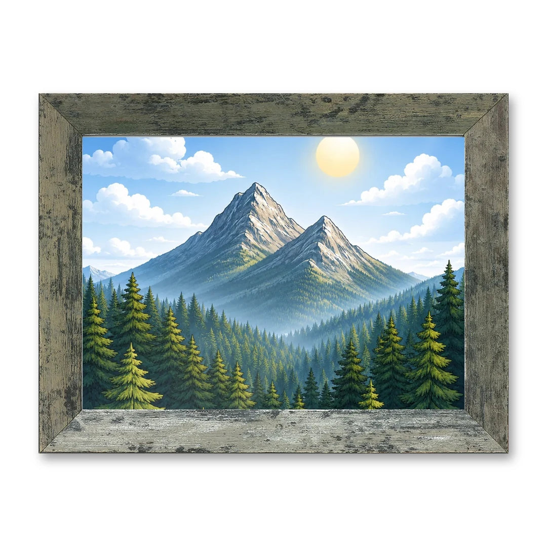 Il kit cornice completa 13×18 cm di traverso con una fotografia di esempio dentro