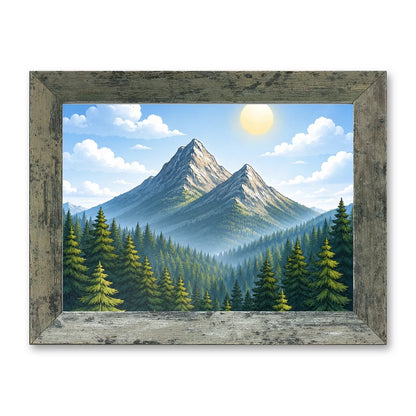 Il kit cornice completa 13×18 cm di traverso con una fotografia di esempio dentro