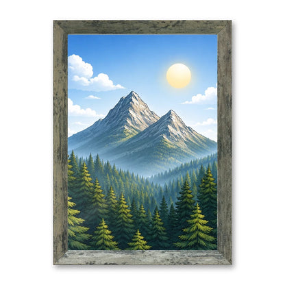 Il kit cornice completa 21×30 cm con una fotografia di esempio dentro