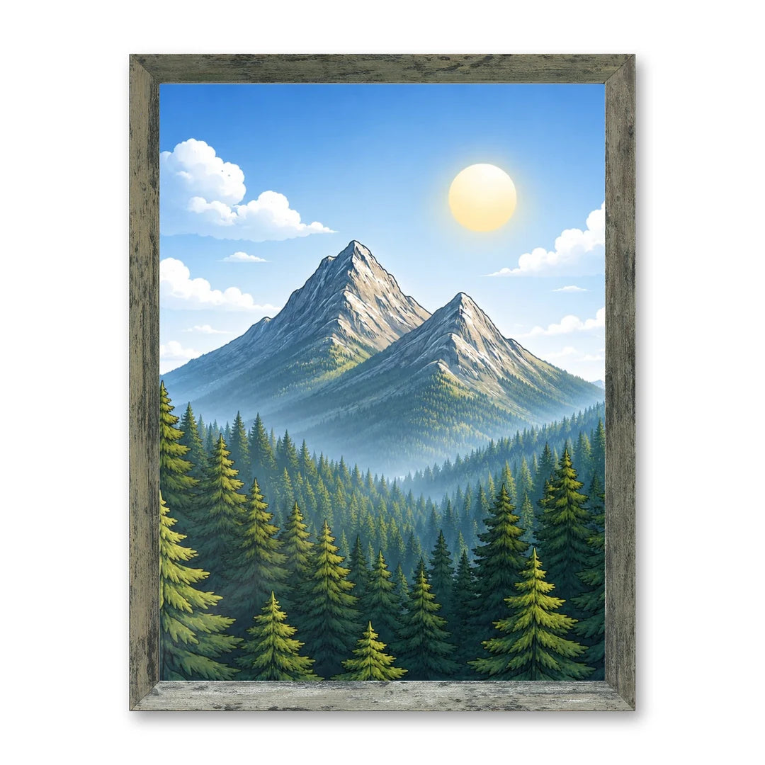 Il kit cornice completa 30×40 cm con una fotografia di esempio dentro