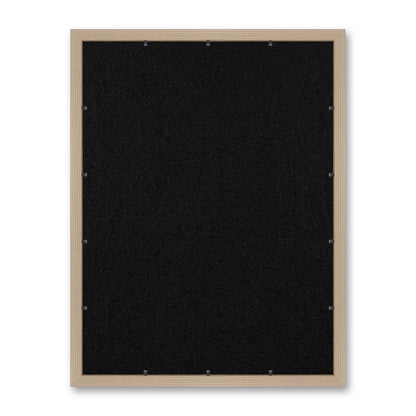 Il retro del kit cornice completa: il pannello in MDF montato nella battuta