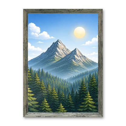 Il kit cornice completa 30×42 cm con una fotografia di esempio dentro