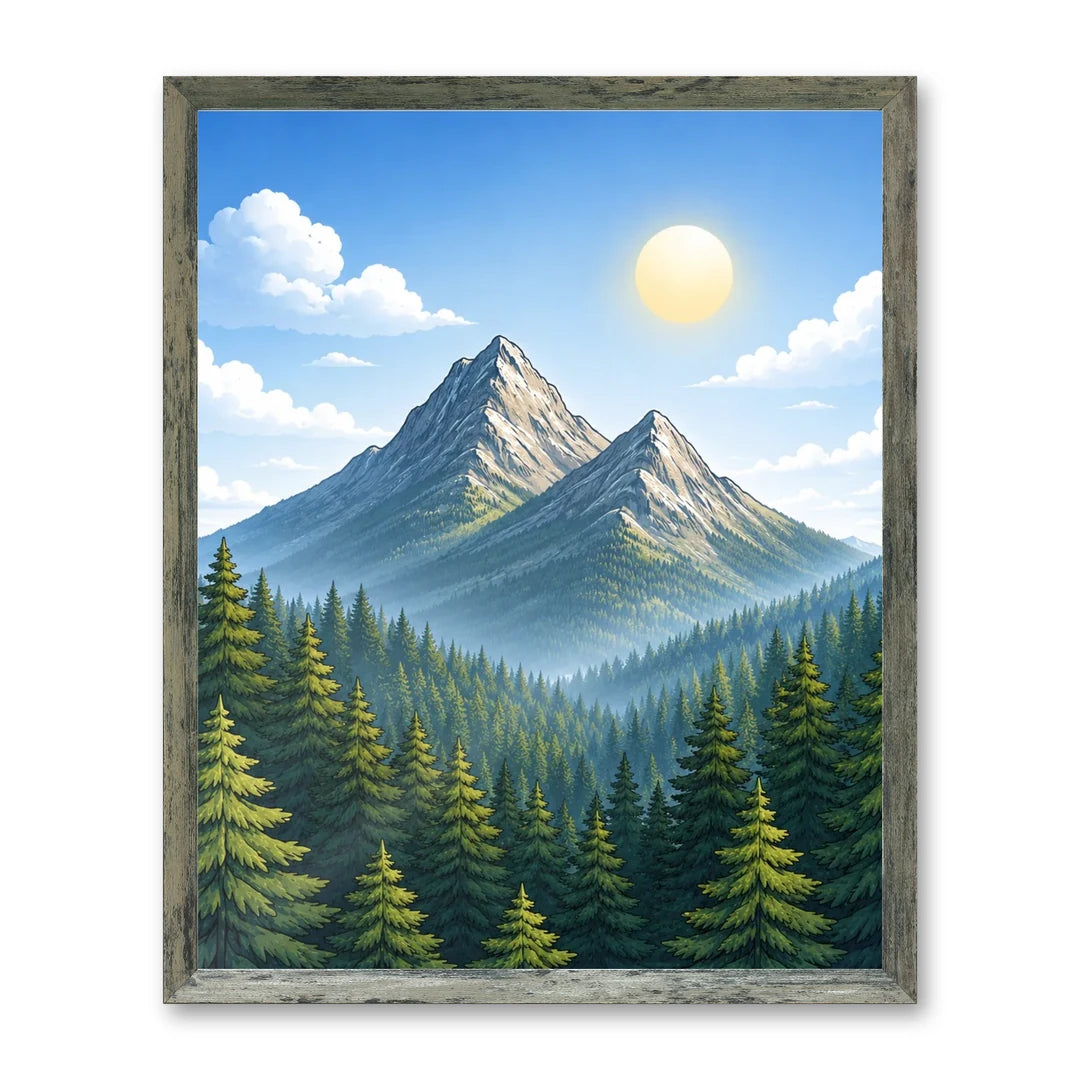 Il kit cornice completa 40×50 cm con una fotografia di esempio dentro
