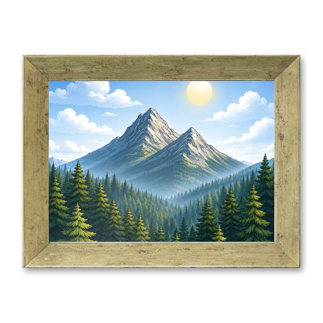 Il kit cornice completa 13×18 cm di traverso con una fotografia di esempio dentro