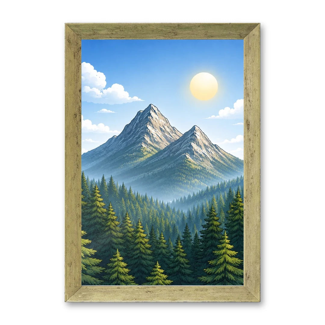 Il kit cornice completa 20×30 cm con una fotografia di esempio dentro