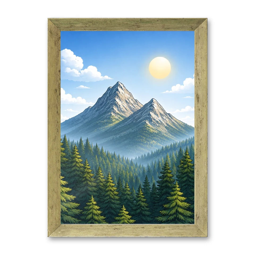 Il kit cornice completa 21×30 cm con una fotografia di esempio dentro