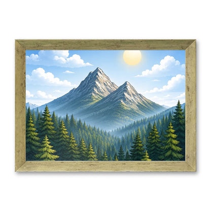 Il kit cornice completa 21×30 cm di traverso con una fotografia di esempio dentro