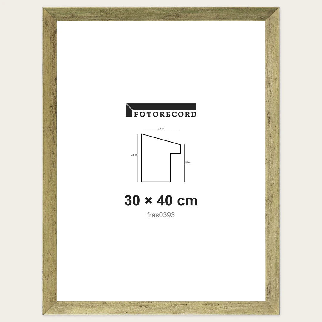 Kit Cornice Completa 30x40 cm — Oro Satinato | fras0393