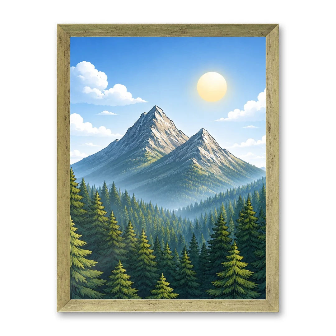 Il kit cornice completa 30×40 cm con una fotografia di esempio dentro