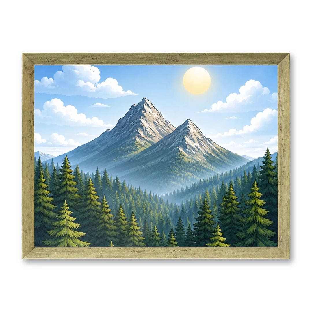 Il kit cornice completa 30×40 cm di traverso con una fotografia di esempio dentro