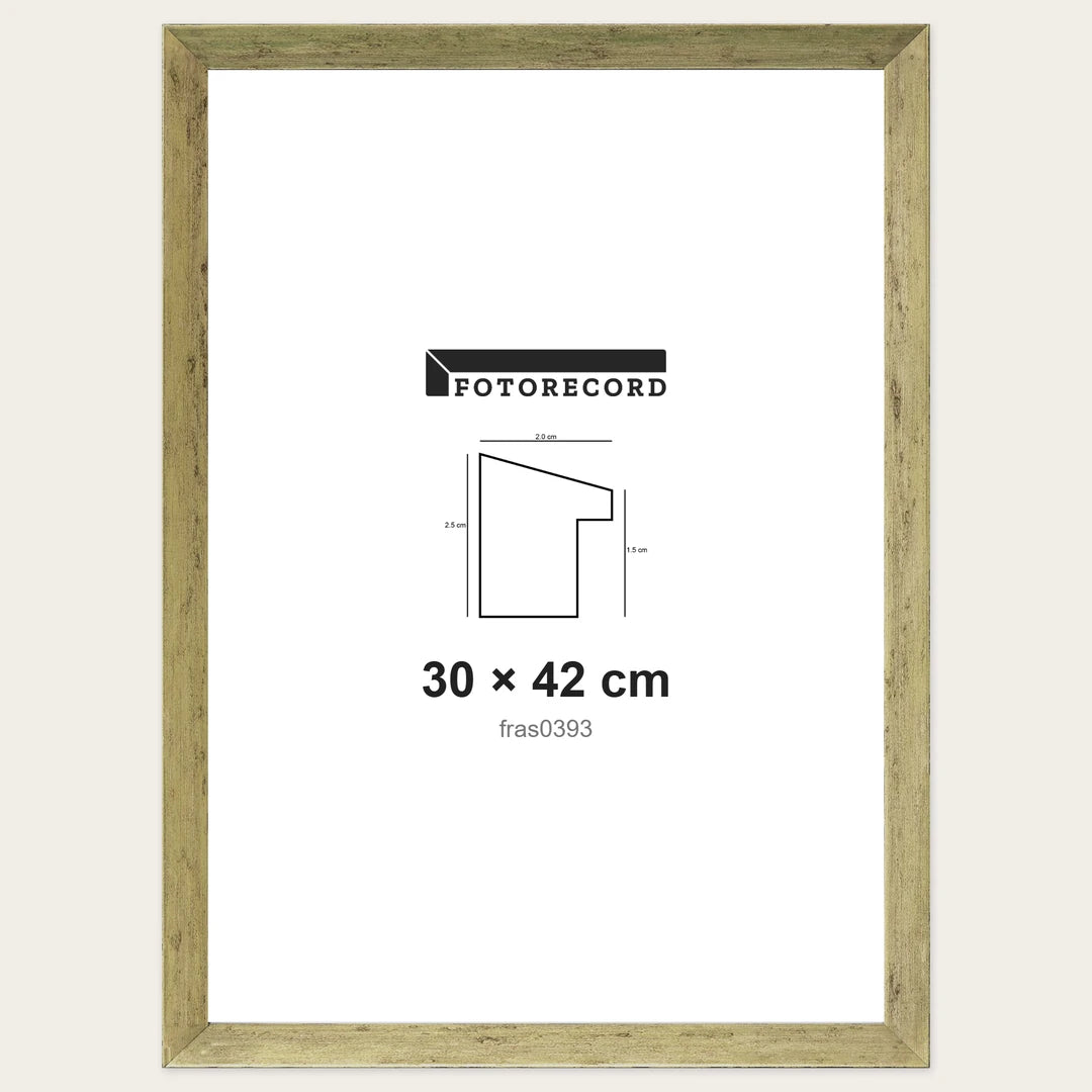 Kit Cornice Completa 30x42 cm — Oro Satinato | fras0393