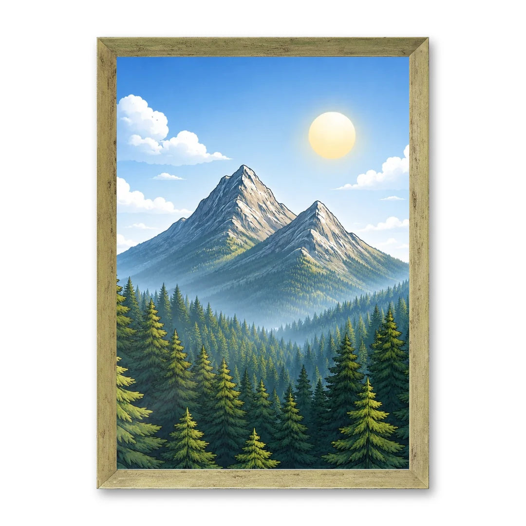 Il kit cornice completa 30×42 cm con una fotografia di esempio dentro