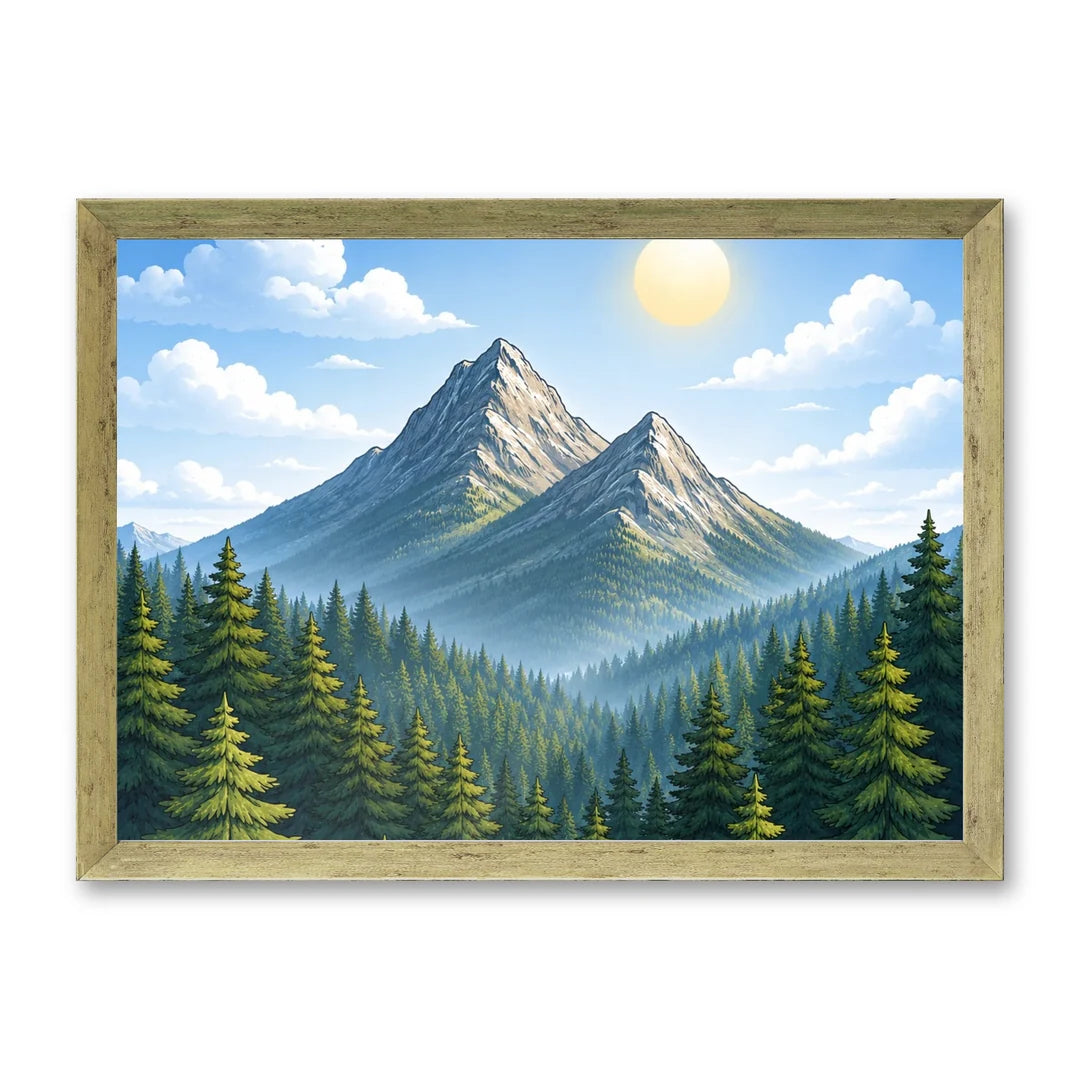 Il kit cornice completa 30×42 cm di traverso con una fotografia di esempio dentro