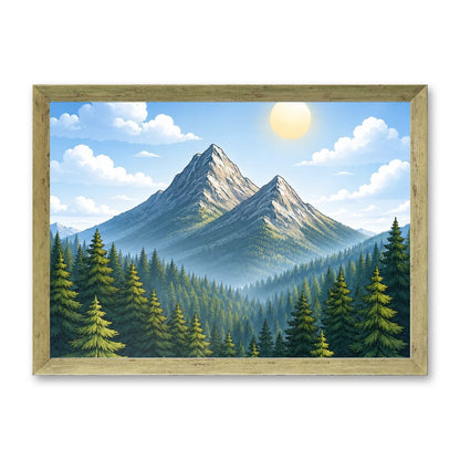 Il kit cornice completa 30×42 cm di traverso con una fotografia di esempio dentro