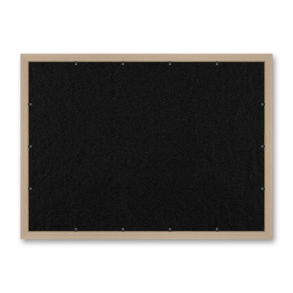 Il retro del kit cornice completa: il pannello in MDF montato nella battuta, di traverso