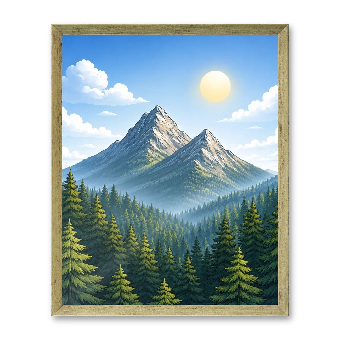 Il kit cornice completa 40×50 cm con una fotografia di esempio dentro