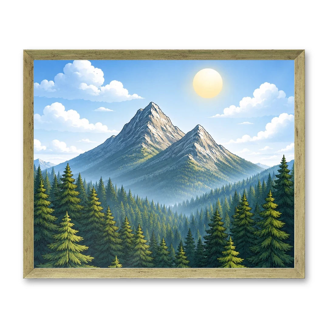 Il kit cornice completa 40×50 cm di traverso con una fotografia di esempio dentro