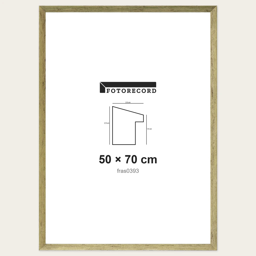 Kit Cornice Completa 50x70 cm — Oro Satinato | fras0393