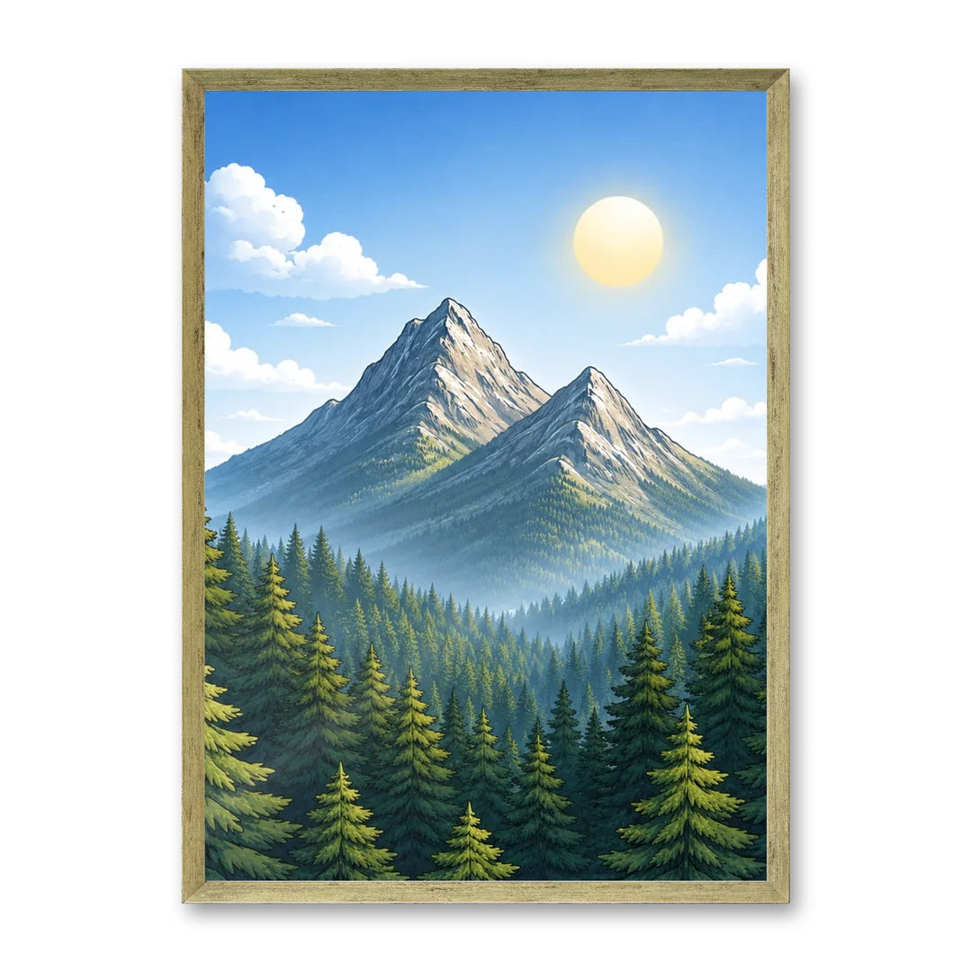 Il kit cornice completa 50×70 cm con una fotografia di esempio dentro