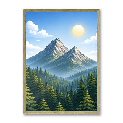 Il kit cornice completa 50×70 cm con una fotografia di esempio dentro
