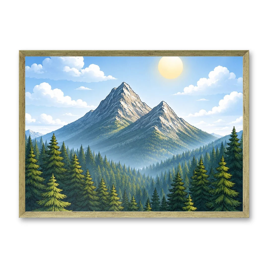 Il kit cornice completa 50×70 cm di traverso con una fotografia di esempio dentro