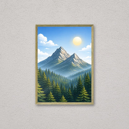 Il kit cornice completa 50×70 cm a parete, con una fotografia di esempio dentro
