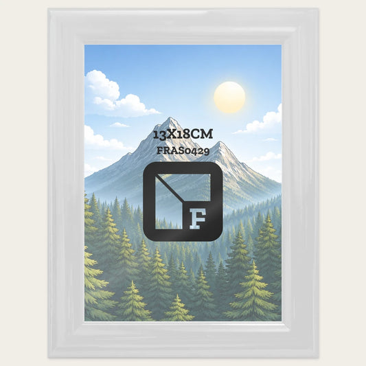 Kit Cornice Completa 13x18 cm — Bianco Lucido