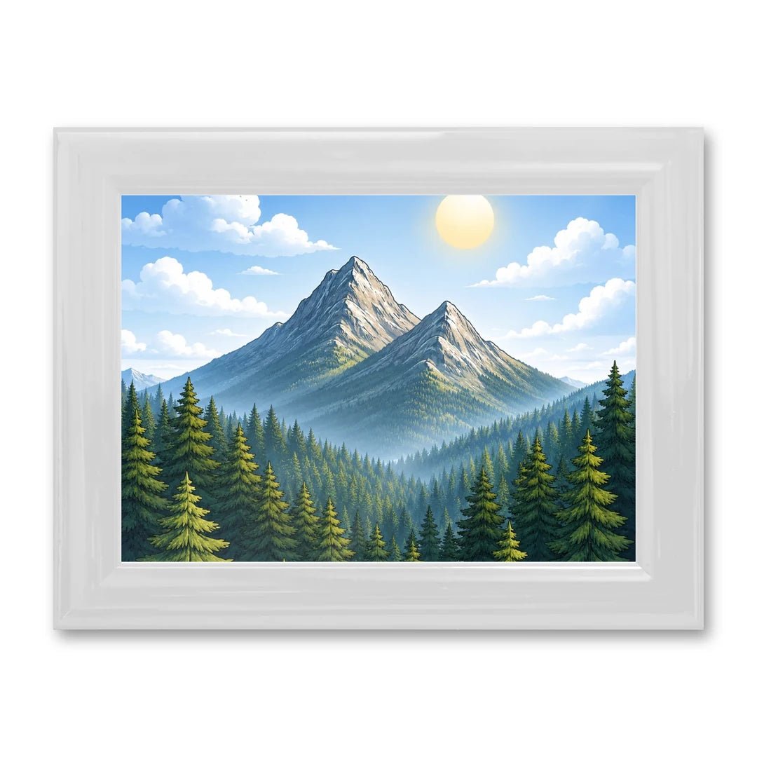 Il kit cornice completa 13×18 cm di traverso con una fotografia di esempio dentro