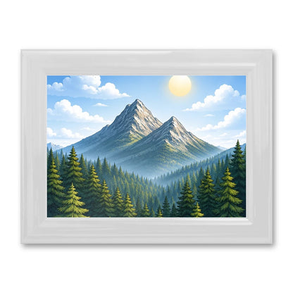 Il kit cornice completa 13×18 cm di traverso con una fotografia di esempio dentro