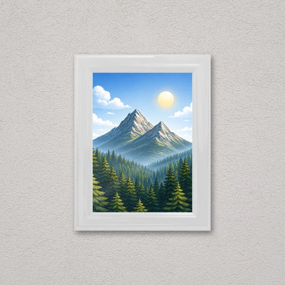 Il kit cornice completa 13×18 cm a parete, con una fotografia di esempio dentro