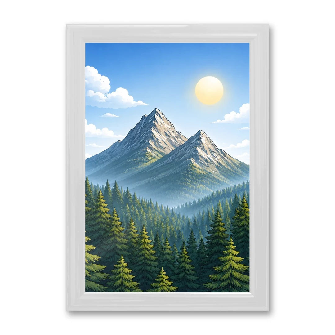 Il kit cornice completa 20×30 cm con una fotografia di esempio dentro