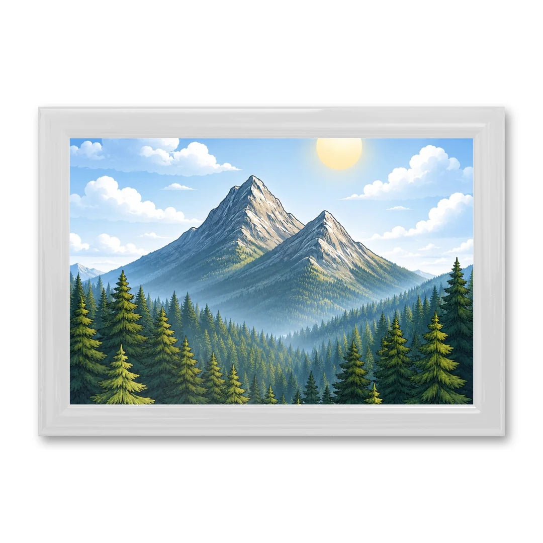 Il kit cornice completa 20×30 cm di traverso con una fotografia di esempio dentro