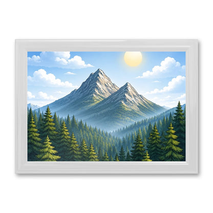 Il kit cornice completa 21×30 cm di traverso con una fotografia di esempio dentro