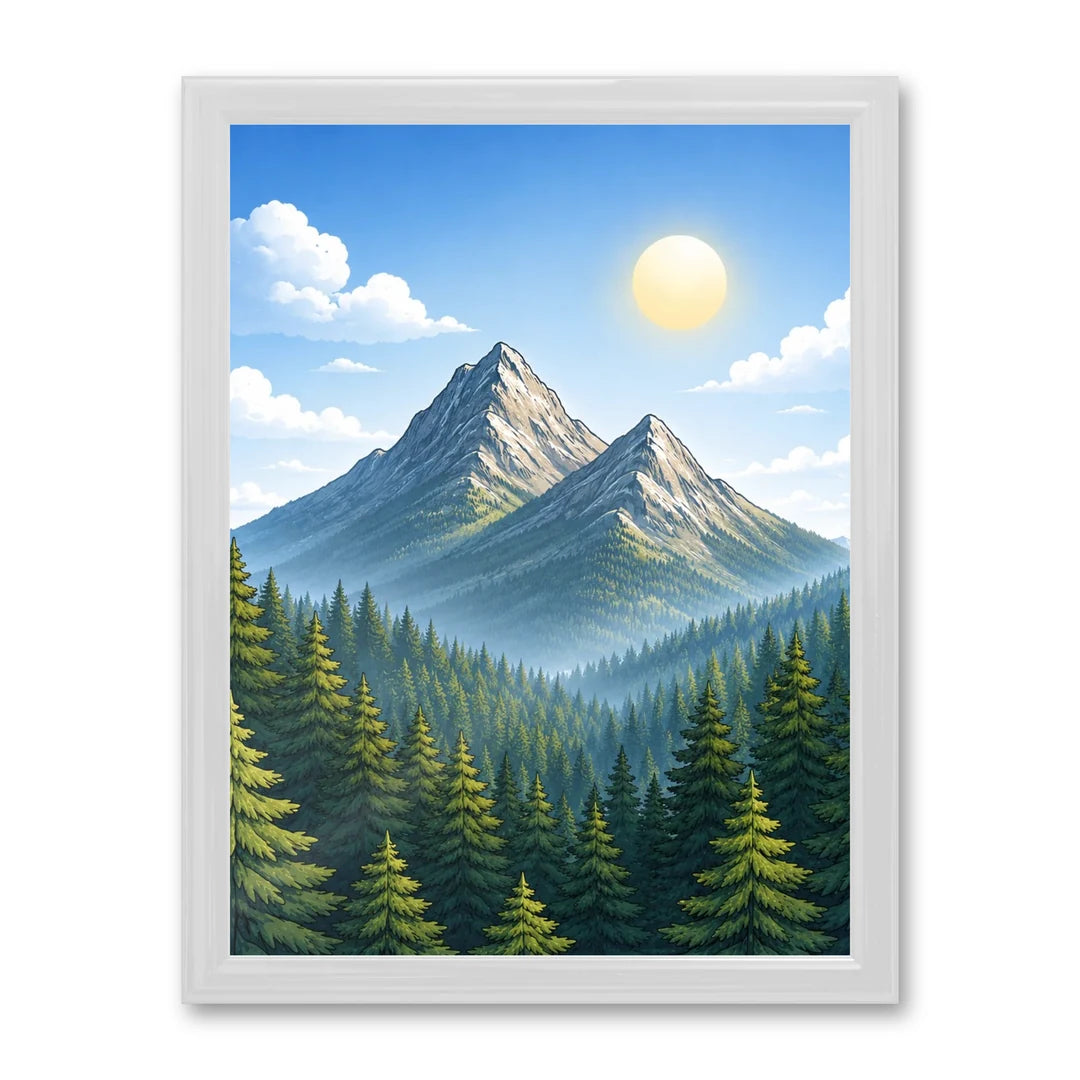 Il kit cornice completa 30×40 cm con una fotografia di esempio dentro