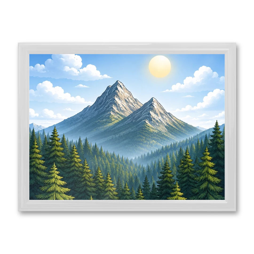 Il kit cornice completa 30×40 cm di traverso con una fotografia di esempio dentro