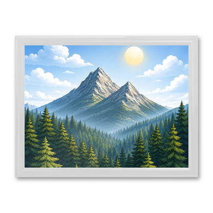 Il kit cornice completa 30×40 cm di traverso con una fotografia di esempio dentro