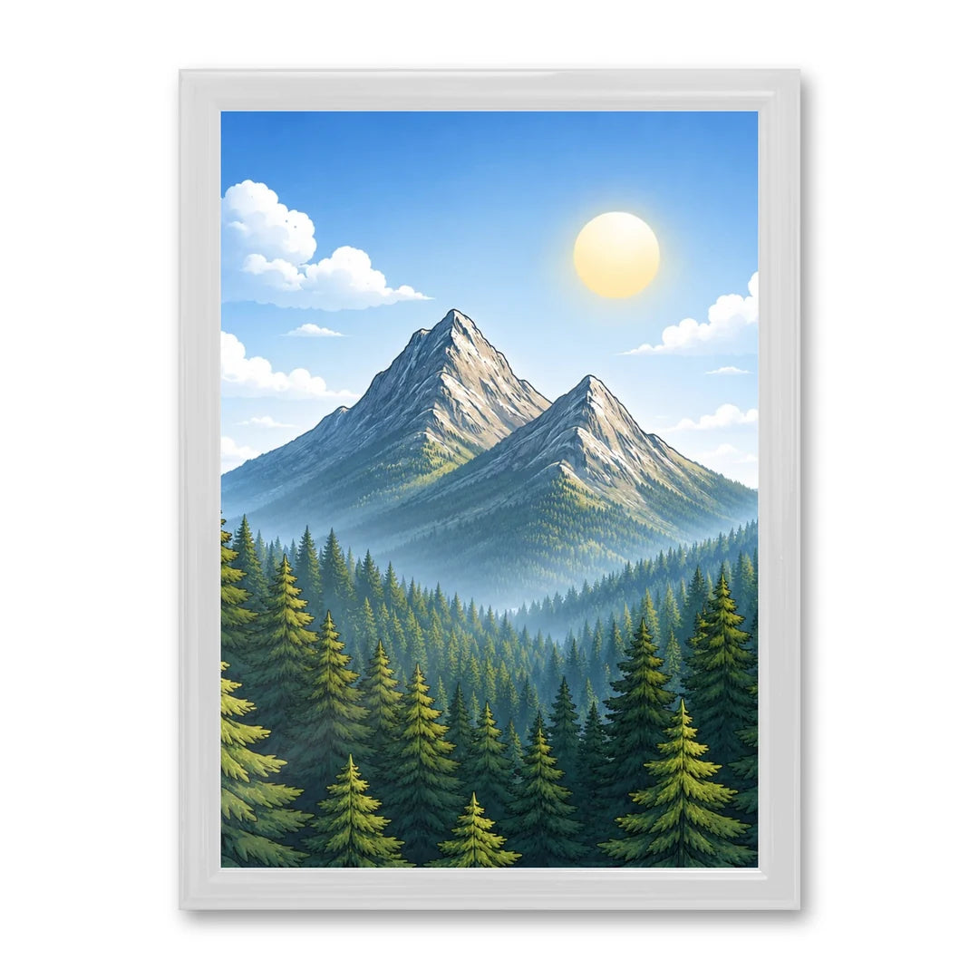 Il kit cornice completa 30×42 cm con una fotografia di esempio dentro