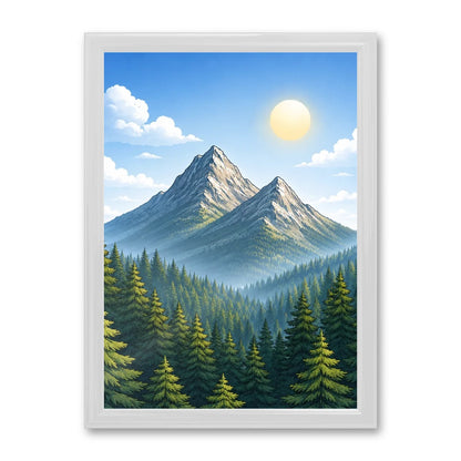 Il kit cornice completa 30×42 cm con una fotografia di esempio dentro