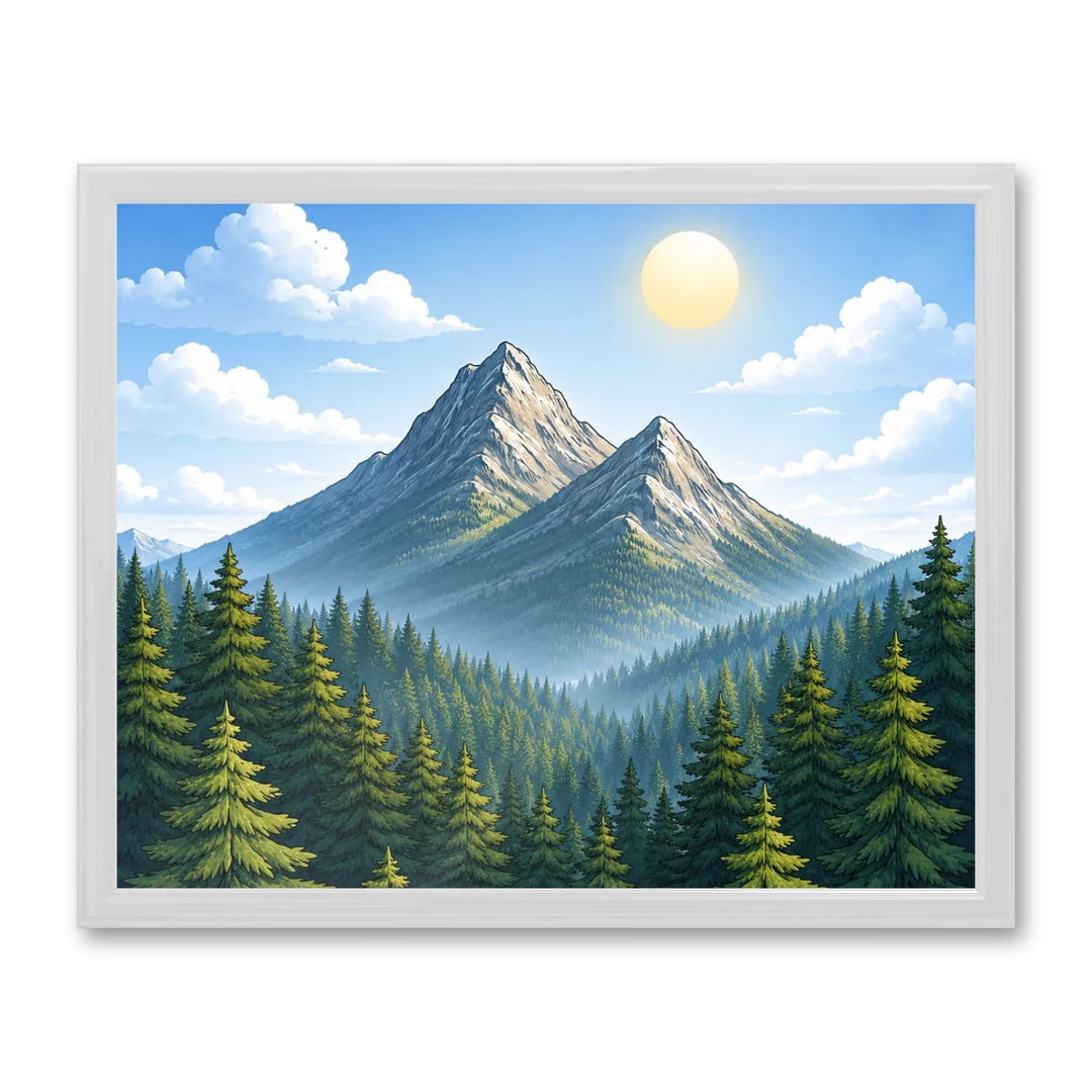 Il kit cornice completa 40×50 cm di traverso con una fotografia di esempio dentro