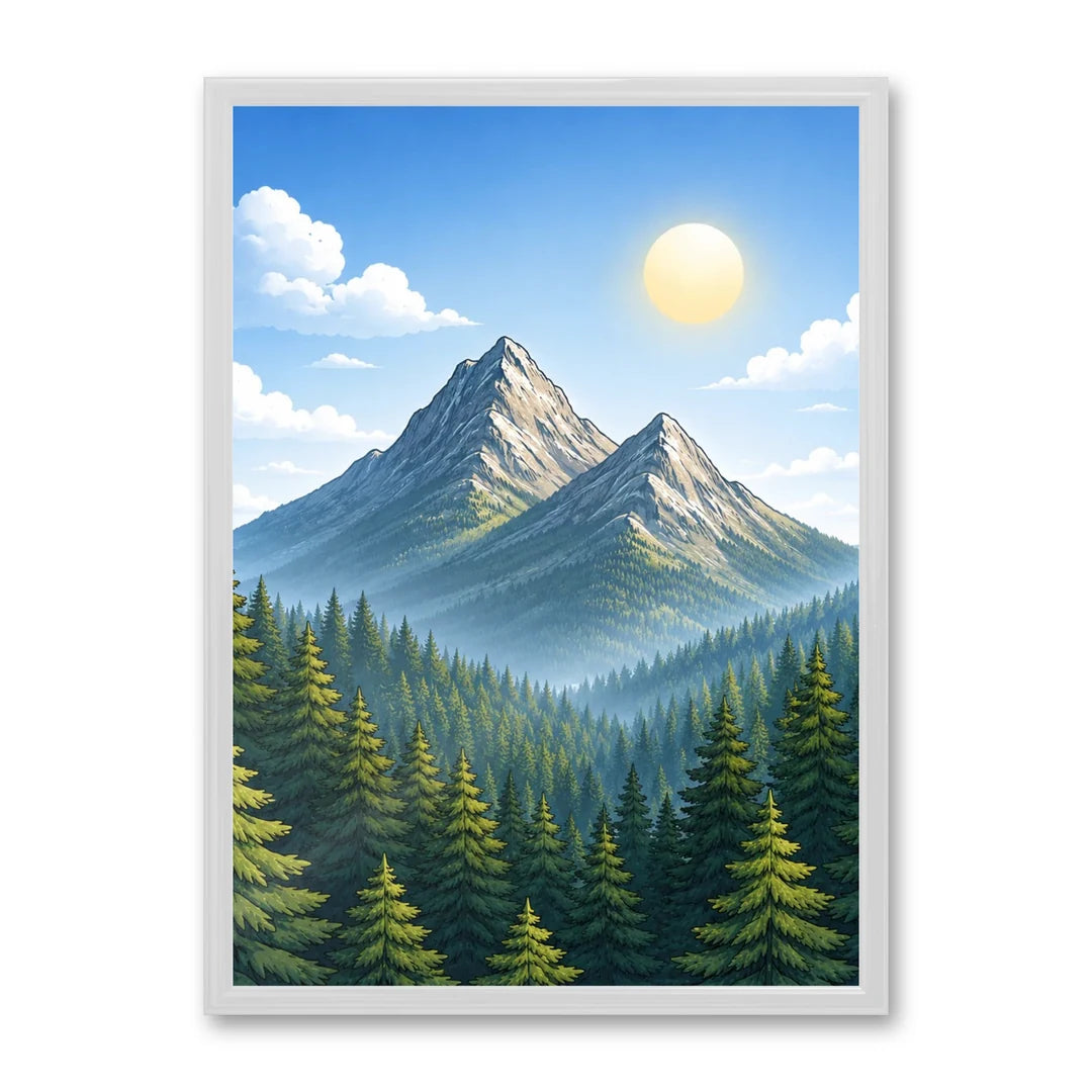 Il kit cornice completa 50×70 cm con una fotografia di esempio dentro