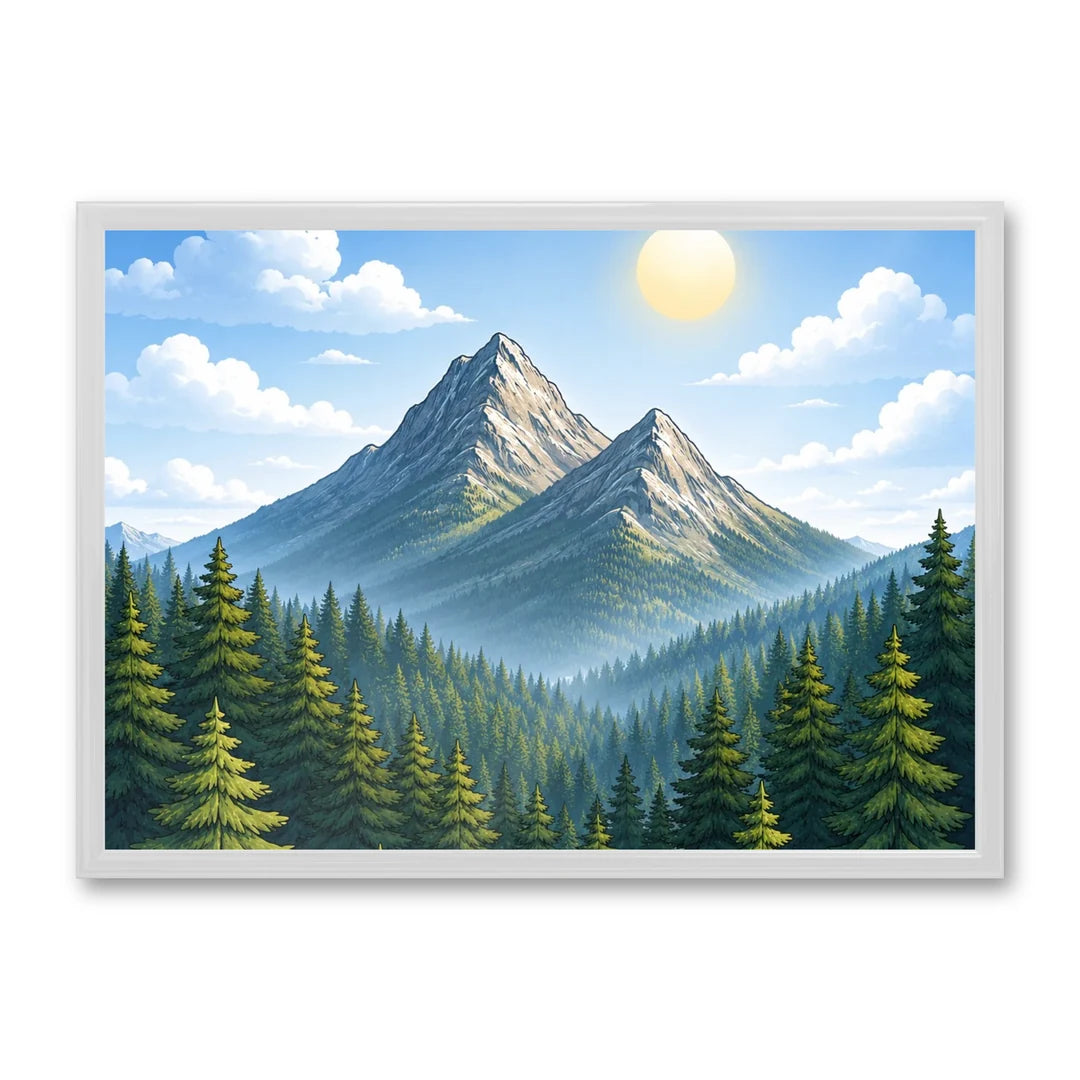 Il kit cornice completa 50×70 cm di traverso con una fotografia di esempio dentro
