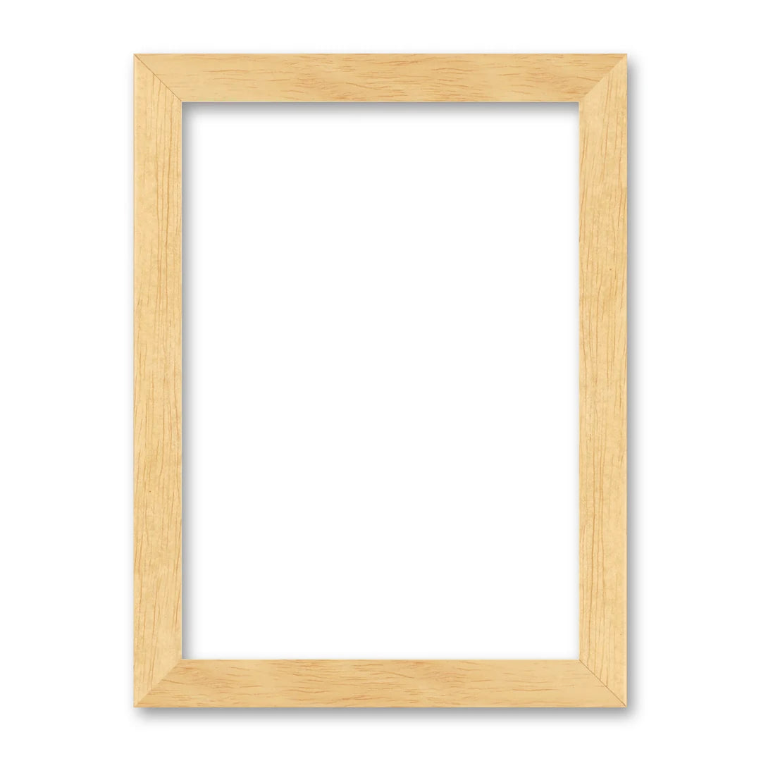 La cornice grezza 13×18 cm su fondo bianco